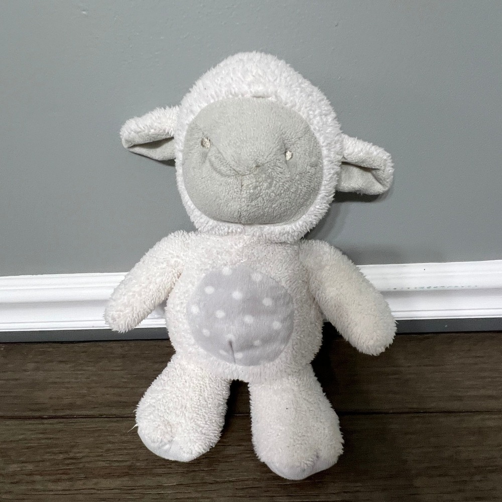 Stephan Baby White Lamb Plush Stuffed Animal Lovey Security Blanket‎ Toy